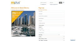 Desktop Screenshot of dubaimarina.mplus.ae