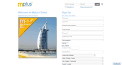 Desktop Screenshot of dubai.mplus.ae